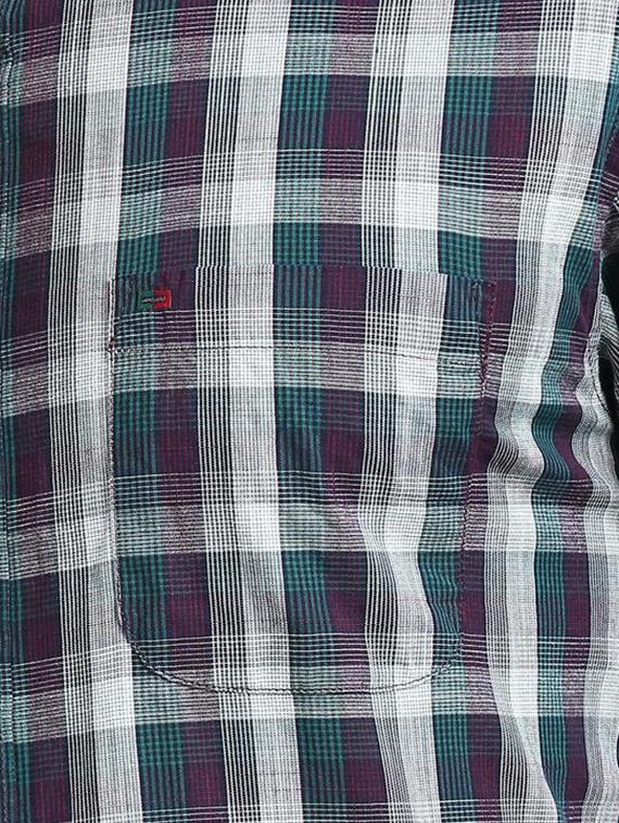 multicolor checkered casual shirt - 15837752 - Zoom Image - 5