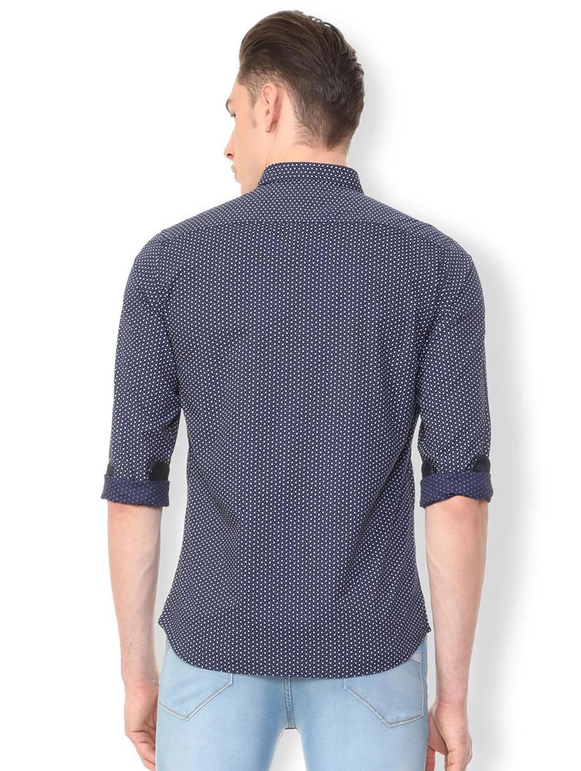 blue printed casual shirt - 15837825 - Zoom Image - 2