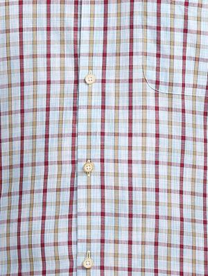 blue checkered casual shirt - 15837832 - Standard Image - 5