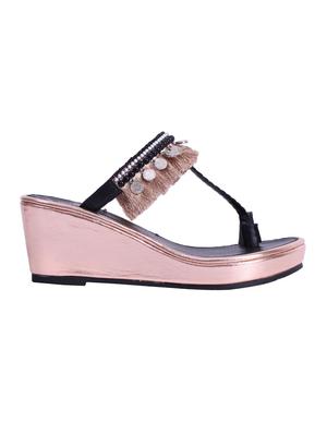 black one toe wedges - 15838484 - Standard Image - 2