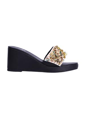 gold slip on wedges - 15838487 - Standard Image - 2
