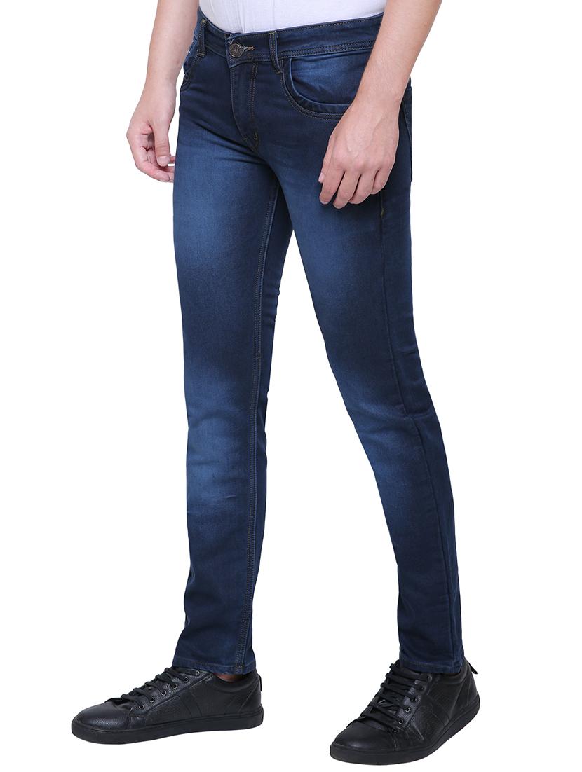 blue cotton washed jeans - 15838556 - Zoom Image - 2