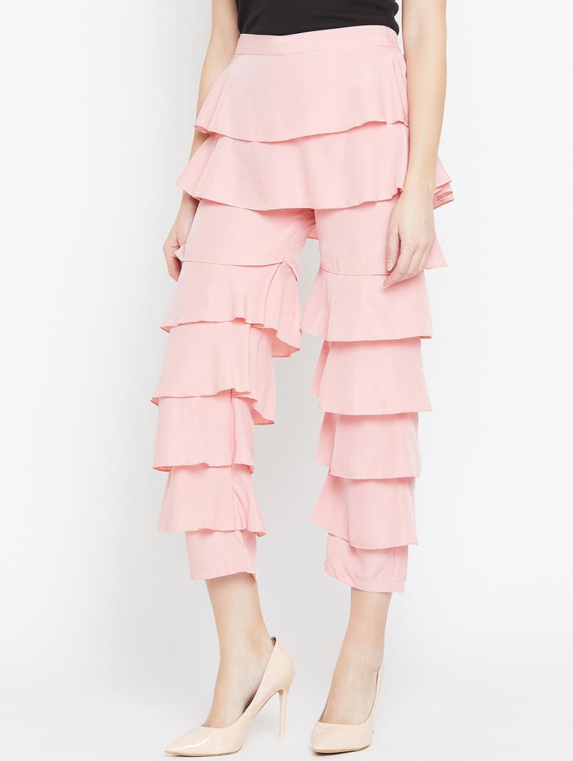 baby pink layered ruffle trouser - 15839389 - Zoom Image - 2