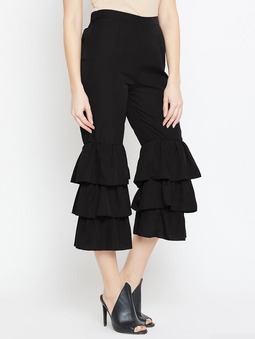 Ruffled hem palazzo - 15839391 - Zoom Image - 2