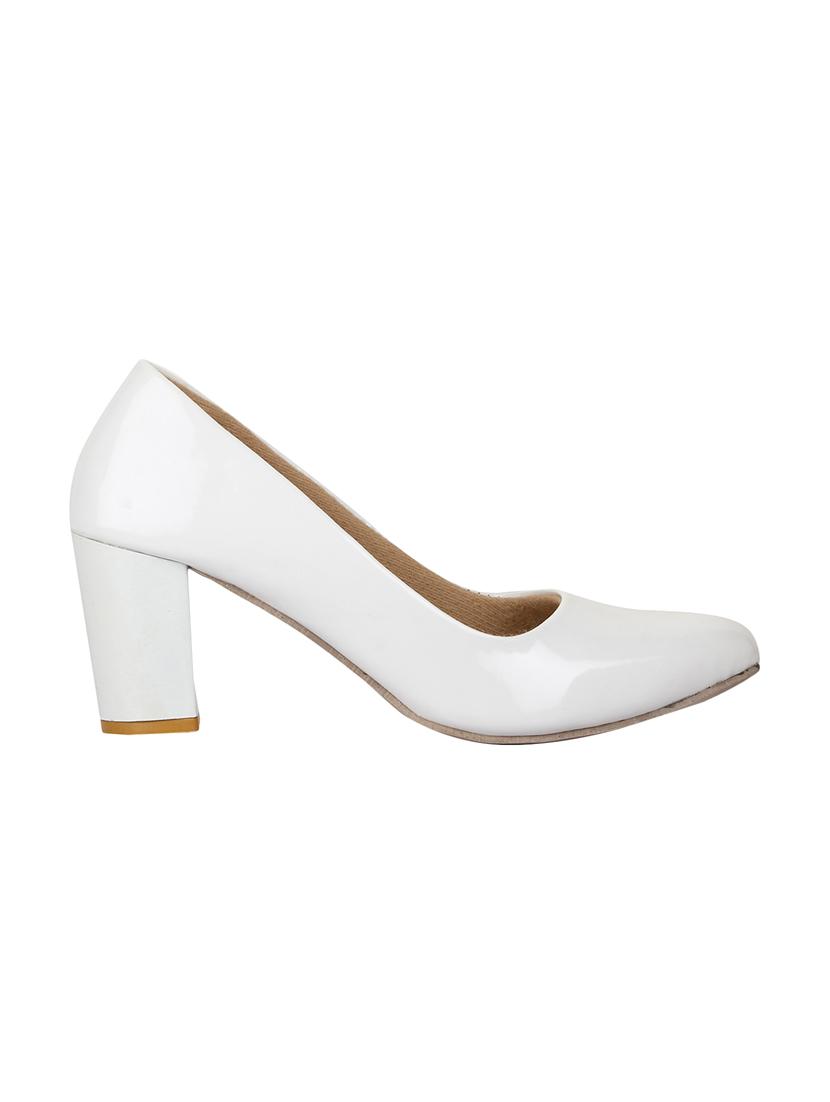 white slip on pumps - 15839683 - Zoom Image - 2