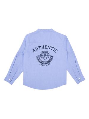 light blue cotton shirt - 15839830 - Standard Image - 2