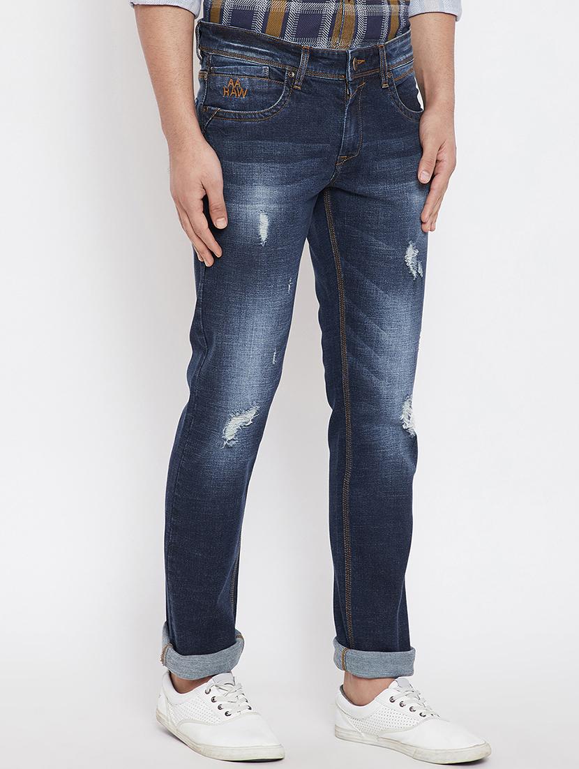 blue denim ripped jeans - 15840810 - Zoom Image - 2