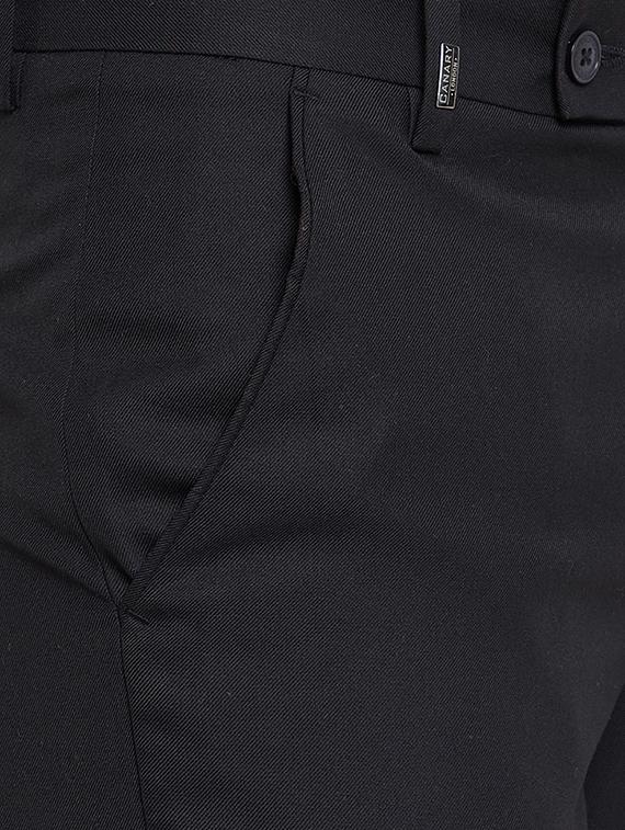 black polyester flat front formal trouser - 15840840 - Zoom Image - 5