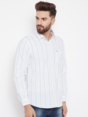 white striped casual shirt - 15840843 - Standard Image - 2