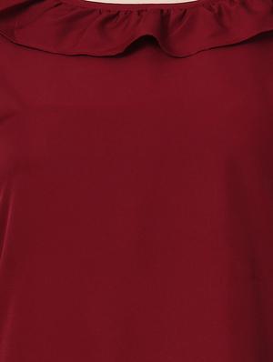 ruffle detail bell sleeved top - 15841641 - Standard Image - 5
