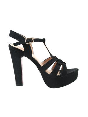 black ankle strap sandals - 15841949 - Standard Image - 2