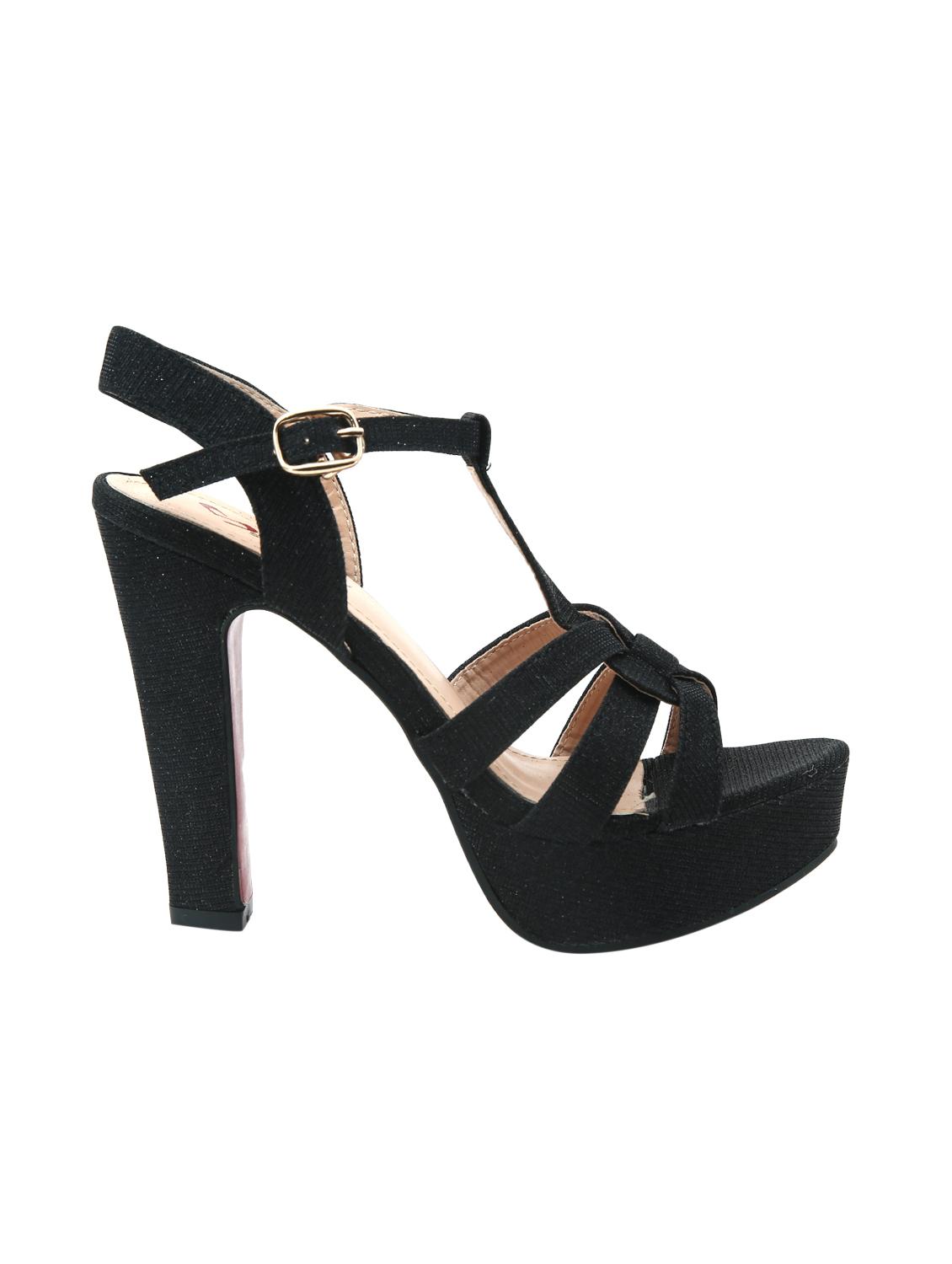 black ankle strap sandals - 15841949 - Zoom Image - 2