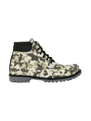 multi colored canvas high ankle boots - 15842042 - Standard Image - 2