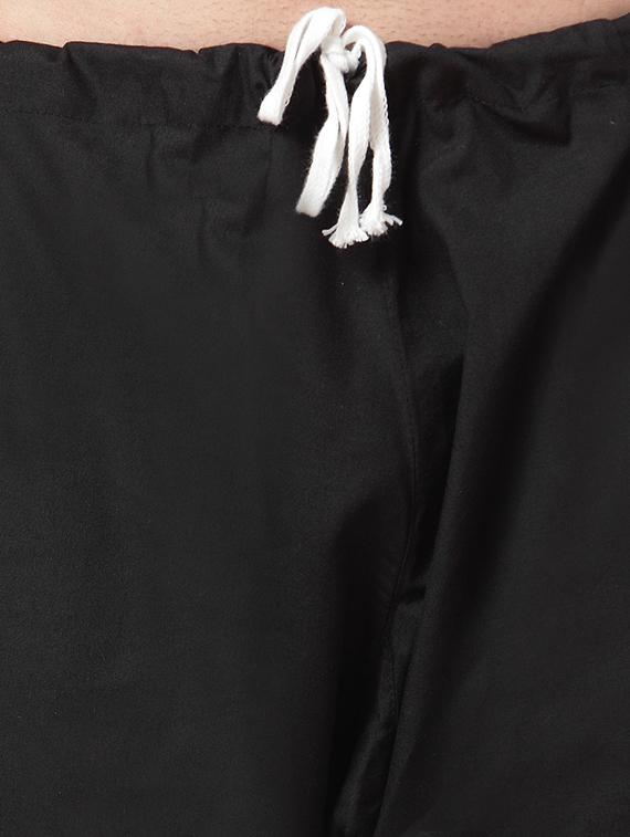 black cotton kurta pyjama set - 15843069 - Zoom Image - 5