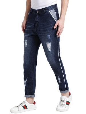 blue cotton blend ripped jeans - 15843145 - Standard Image - 2