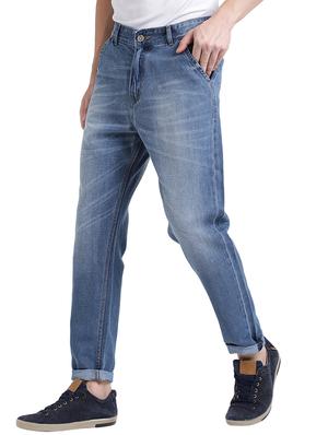 blue cotton washed jeans - 15843148 - Standard Image - 2