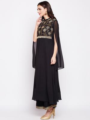 embroidered a-line kurta - 15843791 - Standard Image - 2
