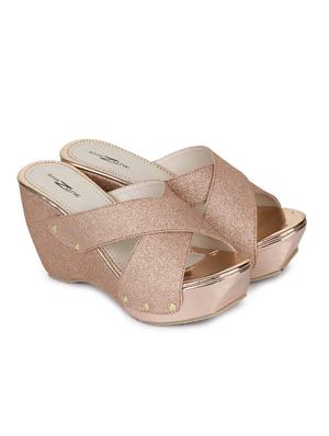 beige slip on wedges - 15844900 - Standard Image - 2