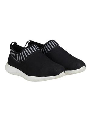 black mesh & synthetic slip on sneakers - 15845548 - Standard Image - 2