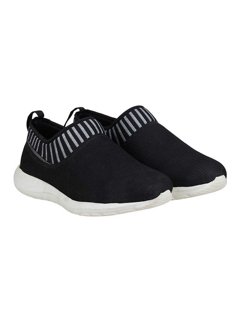 black mesh & synthetic slip on sneakers - 15845548 - Zoom Image - 2