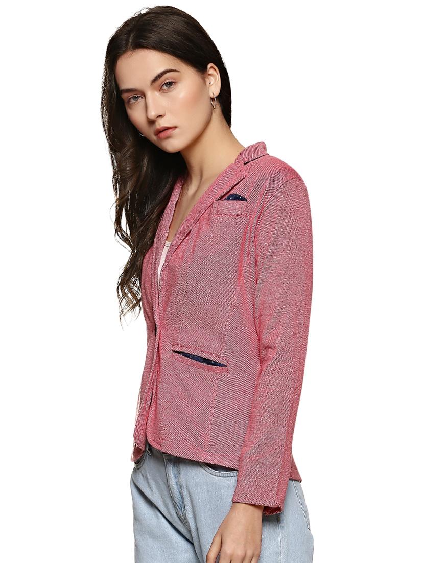elbow patch back slit casual blazer - 15845712 - Zoom Image - 2