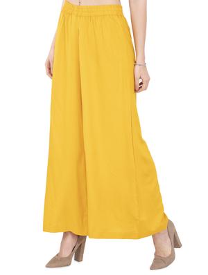 elasticated waist flared palazzo - 15845820 - Standard Image - 2