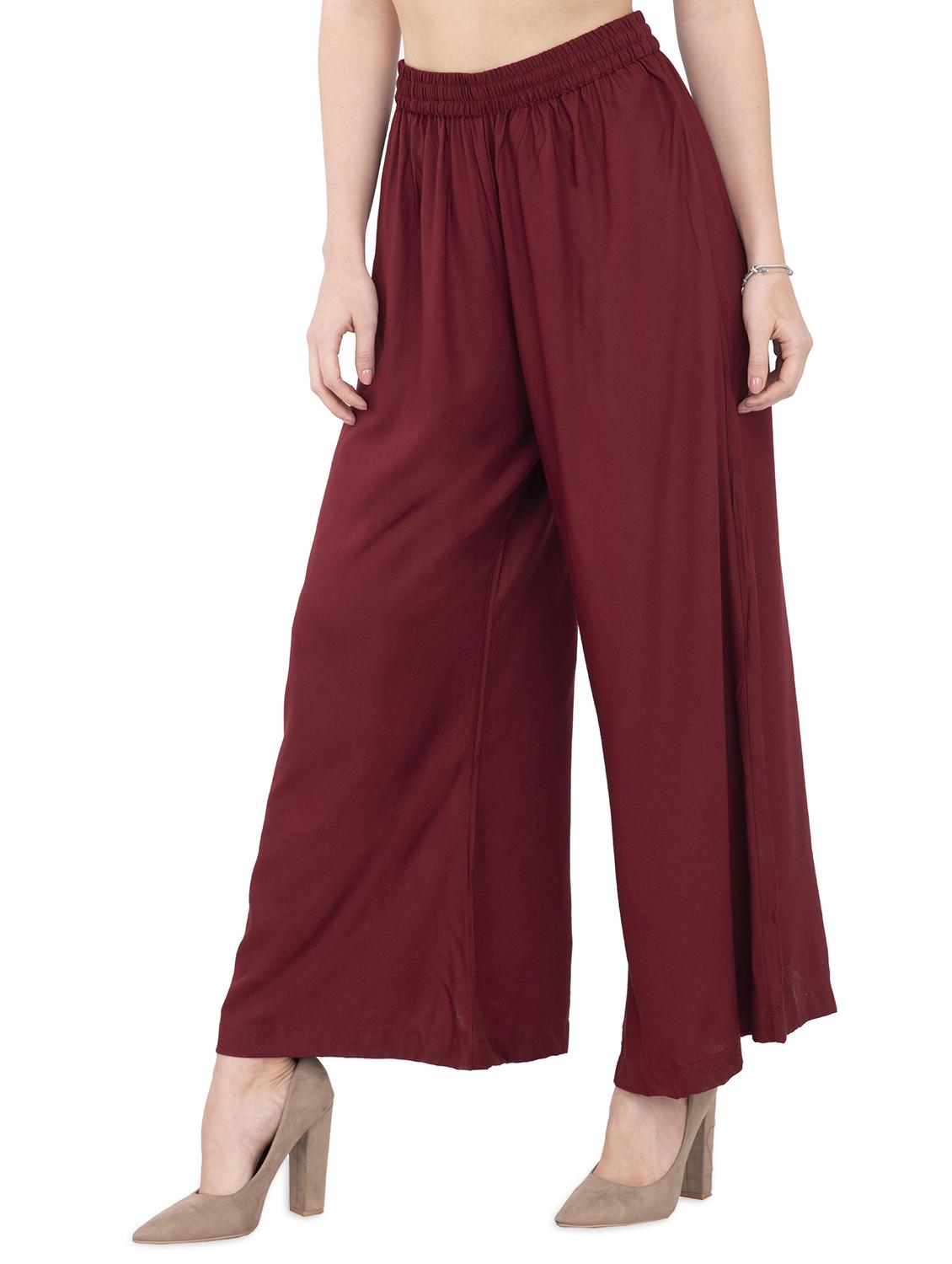 elasticated waist flared palazzo - 15845823 - Zoom Image - 2