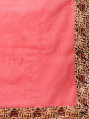 warli border red chanderi saree with blouse - 15846715 - Standard Image - 5