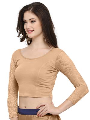 Net solid blouse - 15846903 - Standard Image - 2