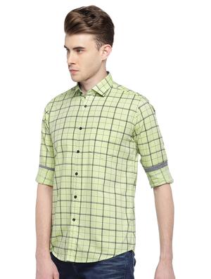green checkered casual shirt - 15847370 - Standard Image - 2