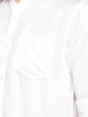 white solid casual shirt - 15847376 - Standard Image - 5