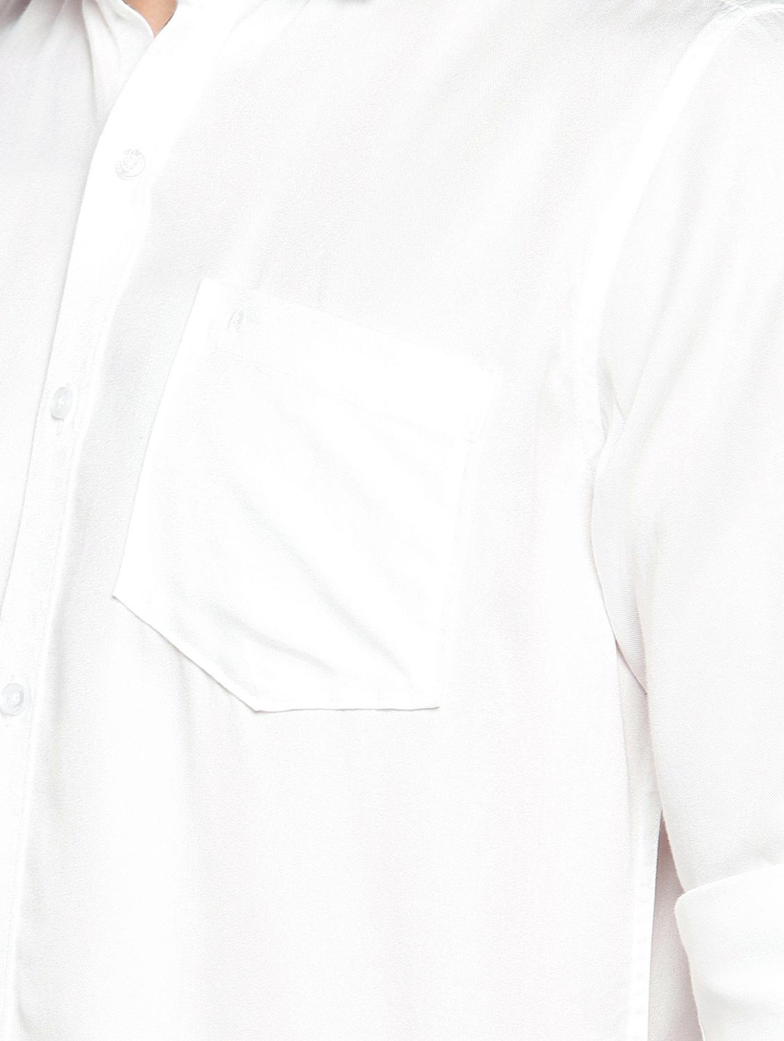 white solid casual shirt - 15847376 - Zoom Image - 5
