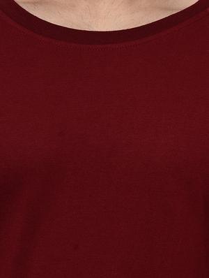 maroon cotton t-shirt - 15848273 - Standard Image - 5