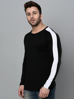 black monochrome long sleeves t-shirt - 15848274 - Standard Image - 2