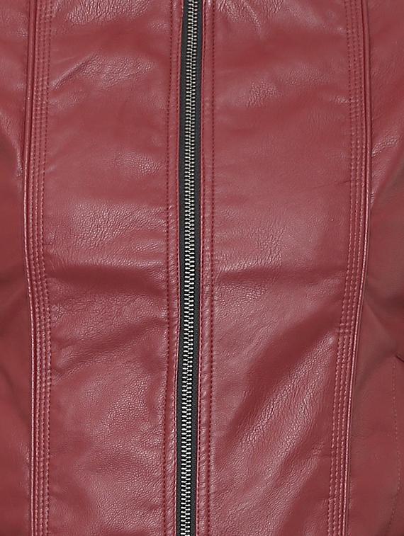 zip-up leather jacket - 15848899 - Zoom Image - 5