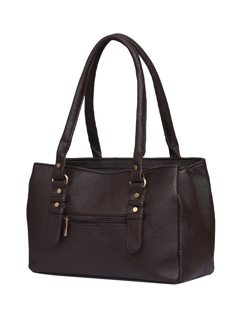 brown leatherette (pu) regular handbag - 15848960 - Zoom Image - 2