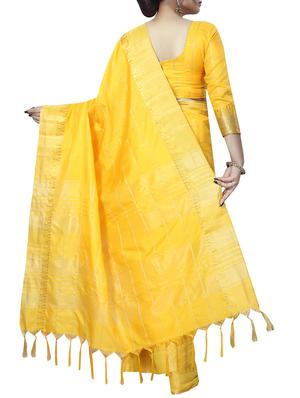 zari checkered mysore silk saree with blouse - 15850340 - Standard Image - 2