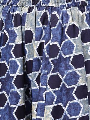 printed yoke kurta palazzo set - 15850437 - Standard Image - 5