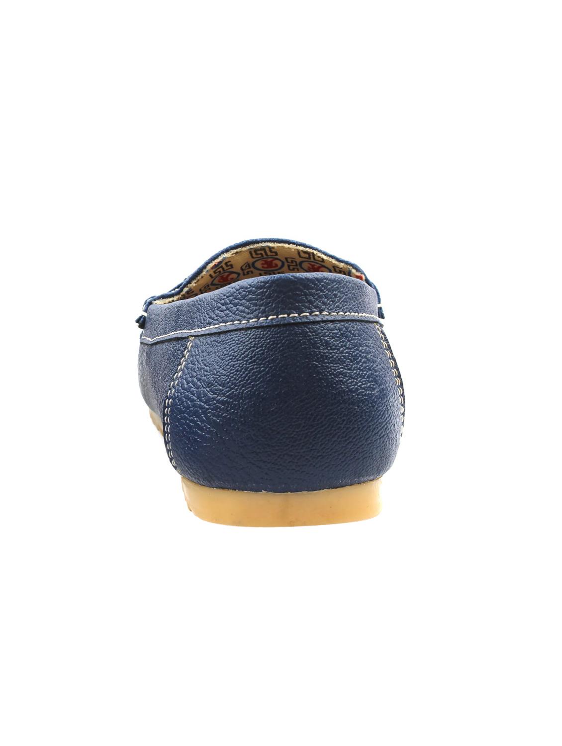 blue synthetic slip on loafers - 15850632 - Zoom Image - 2