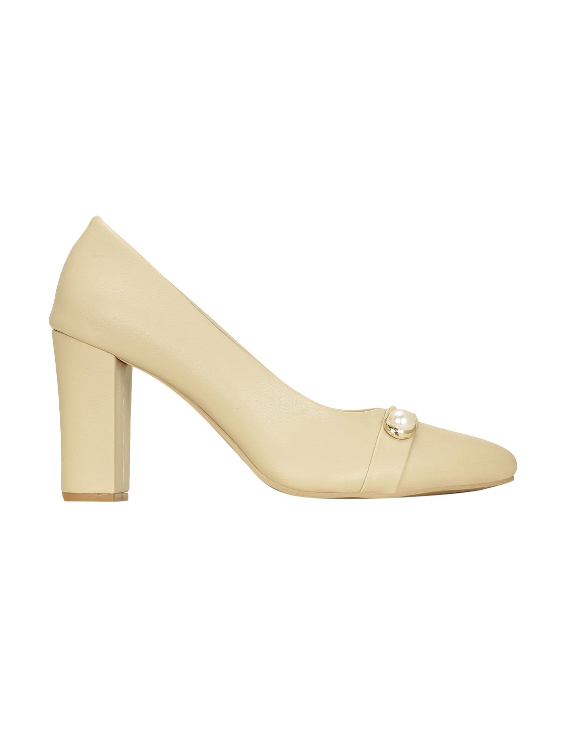 beige slip on pumps - 15850928 - Zoom Image - 2
