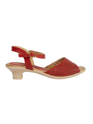red back strap sandals - 15851302 - Standard Image - 2