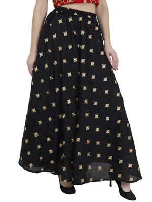 Zari embroidered flared skirt - 15851580 - Standard Image - 2