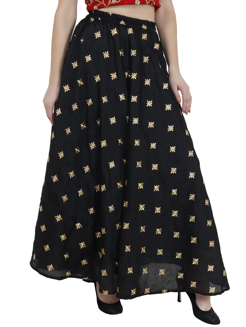 Zari embroidered flared skirt - 15851580 - Zoom Image - 2
