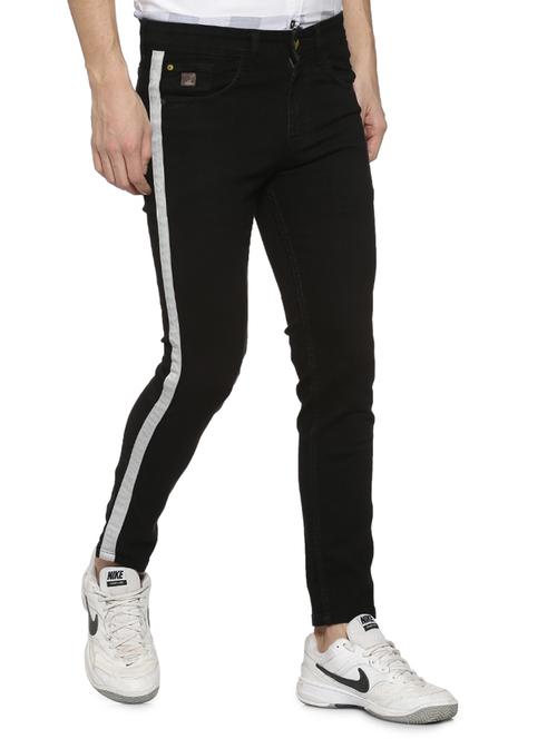 black denim plain jeans - 15852022 - Standard Image - 1