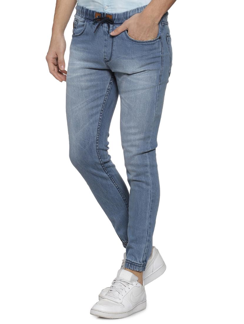 light blue denim jogger - 15852032 - Zoom Image - 2