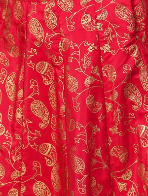 Foil printed silk blend flared skirt - 15852420 - Standard Image - 5