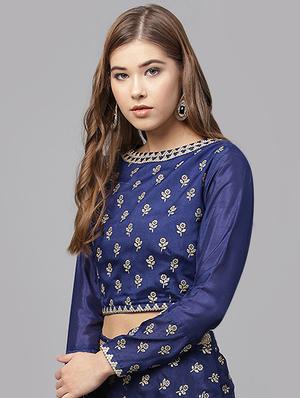 foil printed blouse - 15852430 - Standard Image - 2