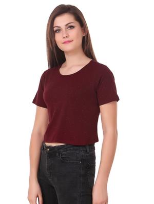 short sleeved crop tee - 15852585 - Standard Image - 2