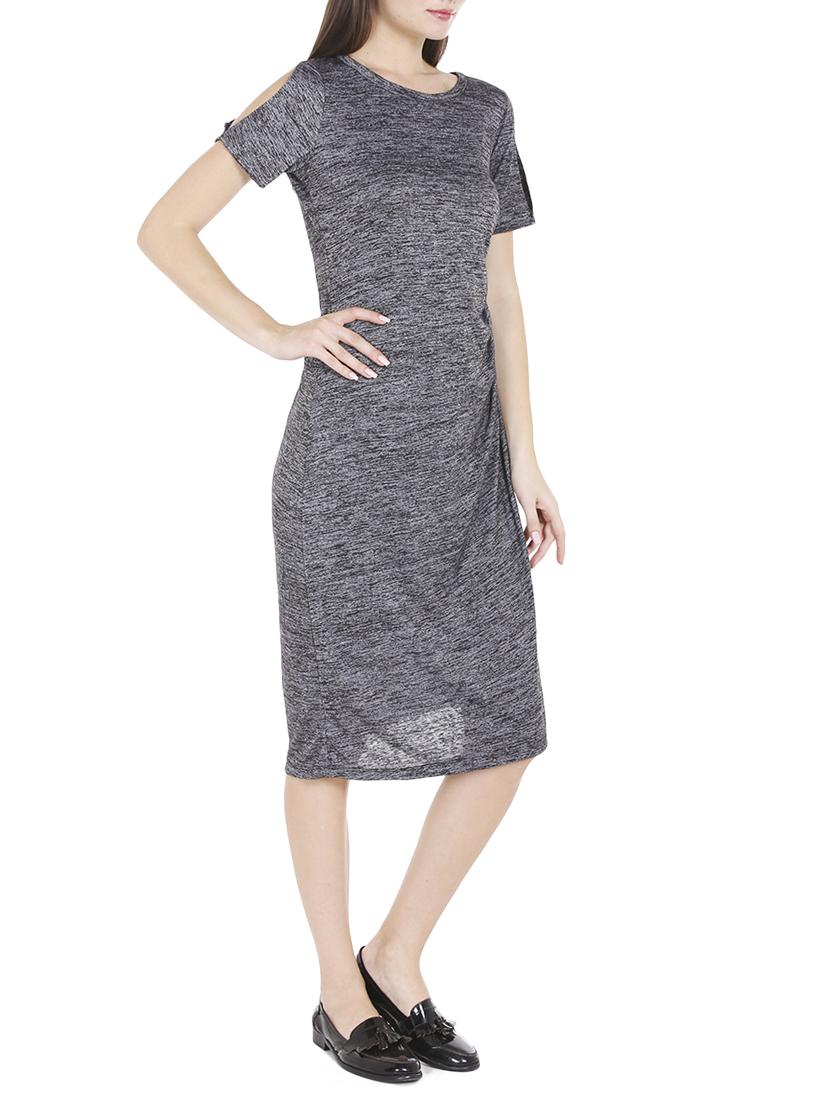slit sleeved ruched detail dress - 15853450 - Zoom Image - 2