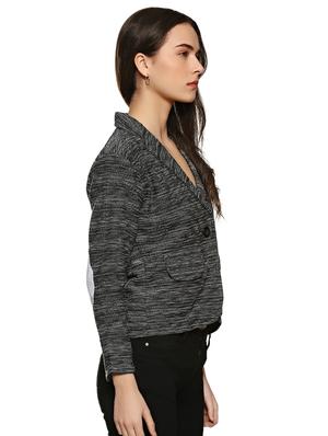 elbow patch side slit blazer - 15854325 - Standard Image - 2